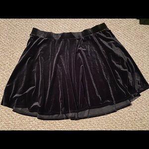 Velvet skater skirt